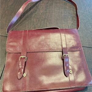 Elegant Burgundy Leather Satchel